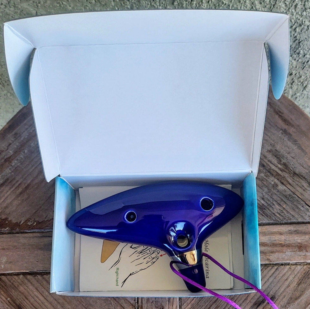 Purple Ocarina of Time 12-Hole Alto C from the Legend of Zelda. - Picture 5 of 10